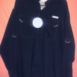Columbia Black Lightweight Omni-Shade Shirt XL NEW